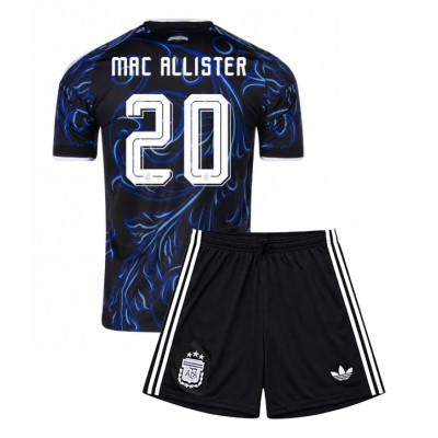 Billiga Argentina Alexis Mac Allister #20 Barnkläder Borta fotbollskläder till baby VM 2026 Kortärmad (+ Korta byxor)